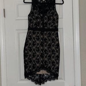 Black lace dress